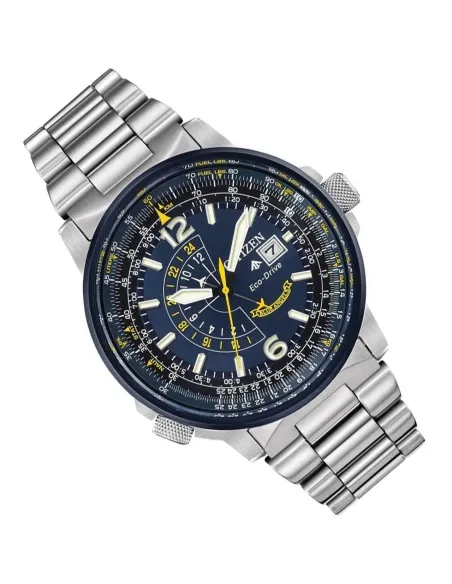 Reloj aviador hombre Citizen Promaster Nighthawk Blue Angels BJ7006-56L dial azul 42mm Eco-Drive