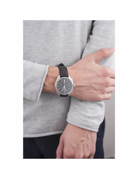 Reloj hombre Bulova 96B251 Special Edition Moon Apollo Lunar Pilot Chronograph dial negro 30m WR correa de cuero
