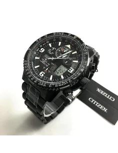 Reloj hombre Aviador Radiocontrol Citizen Promaster SkyHawk JY8075-51E 45mm Alarma Baño de Iones cristal de Zafiro 200m 2