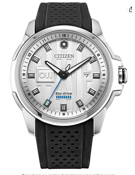 Reloj hombre Citizen Star Wars Stormtrooper AW1650-04W 44mm Ecodrive correa de poliuretano 100m