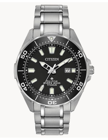 Reloj de buceo hombre Citizen Promaster Super Titanium BN0200-56E dial negro 44mm
