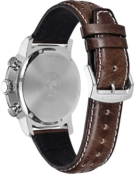 Reloj hombre Citizen Ecodrive Brycen CA0649-06X dial beige 44mm correa de cuero 100m WR