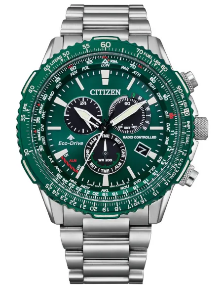 Citizen CB5004-59W Eco-Drive PCAT Promaster Radio Controlled dial verde 45,9mm Hora Atómica