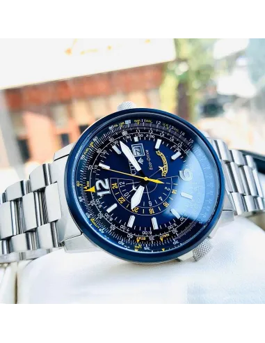 Reloj aviador hombre Citizen Promaster Nighthawk Blue Angels BJ7006-56L dial azul 42mm Eco-Drive