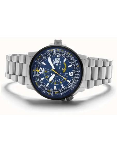 Reloj aviador hombre Citizen Promaster Nighthawk Blue Angels BJ7006-56L dial azul 42mm Eco-Drive