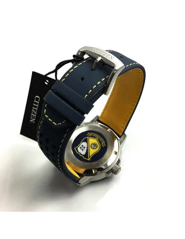 Reloj Aviador hombre Citizen Promaster Nighthawk Blue Angels BJ7007-02L dial azul 42mm correa de cuero 200m