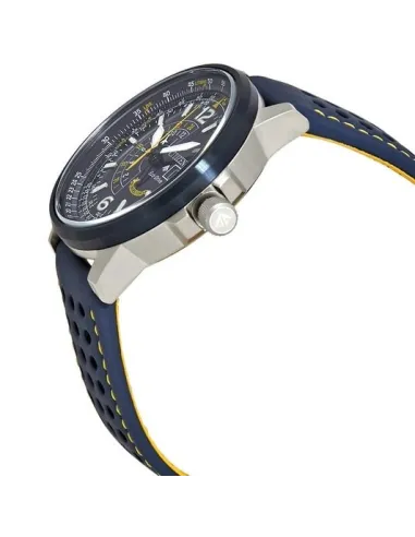 Reloj Aviador hombre Citizen Promaster Nighthawk Blue Angels BJ7007-02L dial azul 42mm correa de cuero 200m