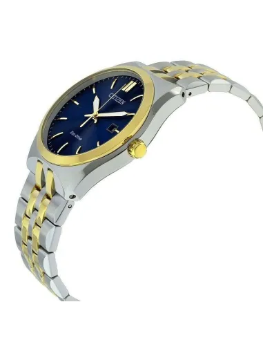 Reloj hombre Citizen Ecodrive Corso BM7334-58L 40mm dial azul correa de acero 100m WR movimiento Ecodrive