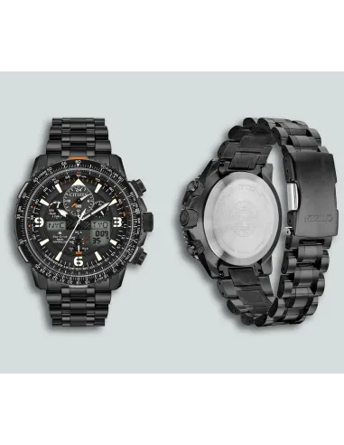 Reloj hombre Aviador Radiocontrol Citizen Promaster SkyHawk JY8075-51E 45mm Alarma Baño de Iones cristal de Zafiro 200m