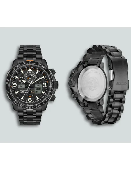 Reloj hombre Aviador Radiocontrol Citizen Promaster SkyHawk JY8075-51E 45mm Alarma Baño de Iones cristal de Zafiro 200m