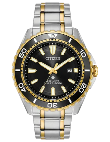 Reloj deportivo hombre Citizen Ecodrive Promaster Marine Drive BN0194-57E ST 44.5mm dial negro
