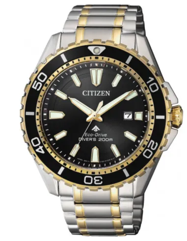 Reloj deportivo hombre Citizen Ecodrive Promaster Marine Drive BN0194-57E ST 44.5mm dial negro