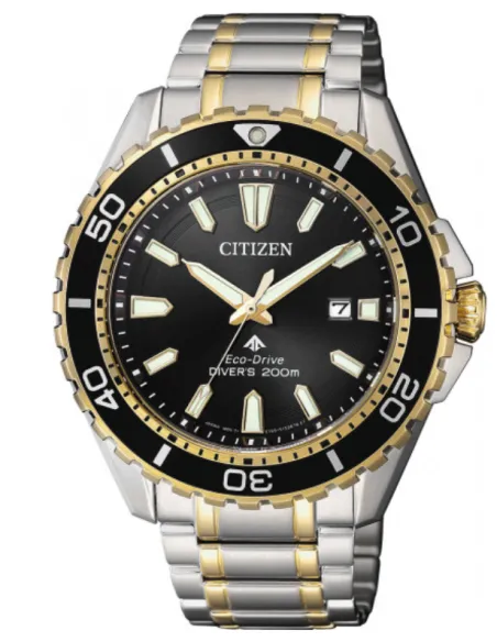 Reloj deportivo hombre Citizen Ecodrive Promaster Marine Drive BN0194-57E ST 44.5mm dial negro