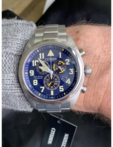 Reloj hombre Titanio Aviador Citizen Super Titanium AT2480-57L Citizen Garrison Super Titanium Pilot
