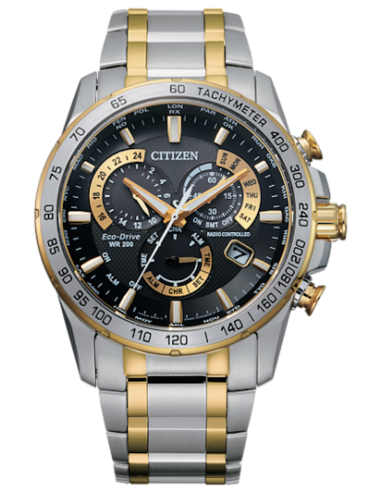 Reloj hombre Radiocontrol Citizen Perpetual Chrono CB5894-50E A-T Hora Atómica Radiocontrol 43mm