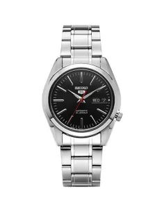 Reloj automático hombre Seiko 5 Classic SNKL45J1 MADE IN JAPAN 37mm dial negro correa de acero