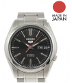 Reloj automático hombre Seiko 5 Classic SNKL45J1 MADE IN JAPAN 37mm dial negro correa de acero