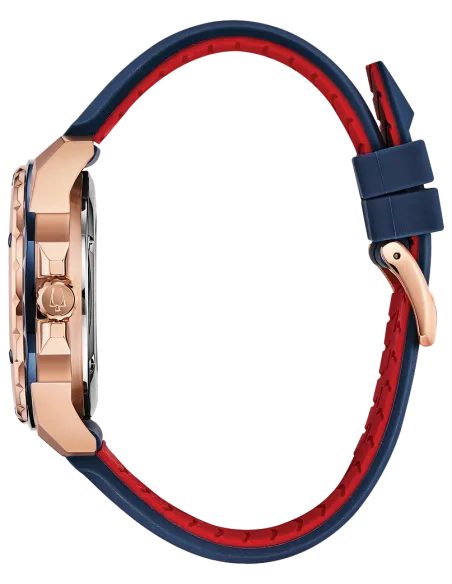Reloj automático hombre Bulova Marine Star 98A227 44mm 200m WR correa de goma