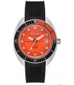 Reloj de buceo hombre automático Bulova Oceanographer 96B350  Devil Diver 41mm naranja correa de goma 200m WR