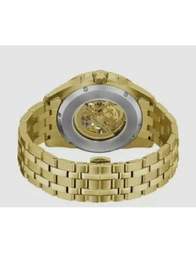 Reloj automático hombre Bulova Sutton 97A162 42mm Cristal de Zafiro PVD Dorado correa de acero 100m WR