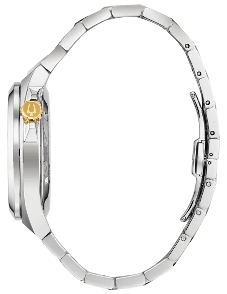 Reloj automático hombre Bulova Maquina 98A224 46mm Cristal de zafiro 100m WR correa de acero