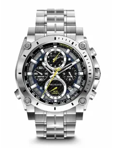 reloj deportivo hombre Bulova Precisionist 96B175 46.5mm 1/1000 segundos precisión 300m WR correa de acero 2