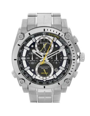 reloj deportivo hombre Bulova Precisionist 96B175 46.5mm 1/1000 segundos precisión 300m WR correa de acero