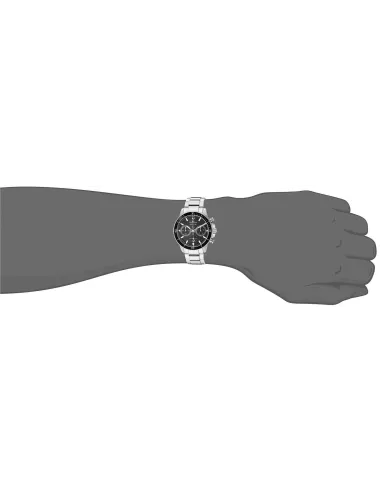 reloj deportivo hombre Bulova Marine Star 96B272 45mm dial negro 200m WR correa de acero Cronógrafo