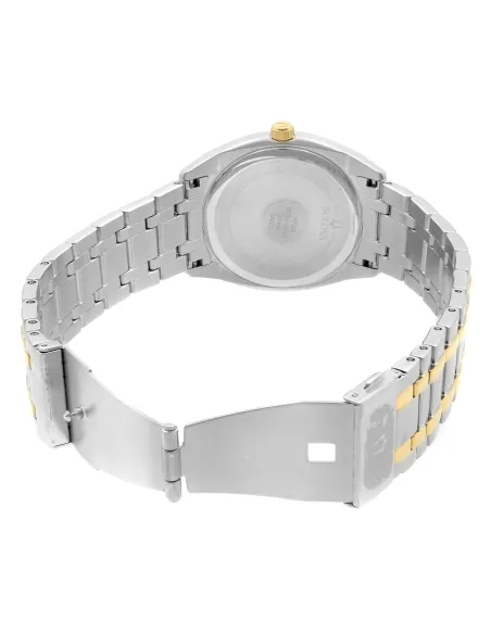 reloj hombre cuarzo Bulova 98C127 39mm dial blanco / plata 30m WR correa de acero