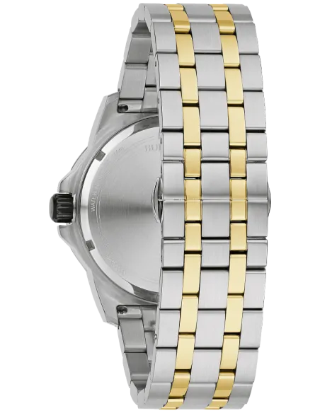 reloj hombre Bulova Marine Star 98D175 44mm dial negro 100m Water resist correa de acero
