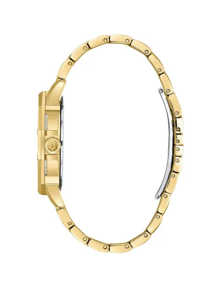 reloj hombre Bulova Crystal Octava Pave Dial 98C126 41.7mm Cuarzo correa de acero 30m WR