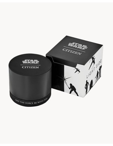 Reloj hombre aviador Citizen Star Wars Rebel Pilot CA0761-06W 44mm dial negro correa de cuero 100m