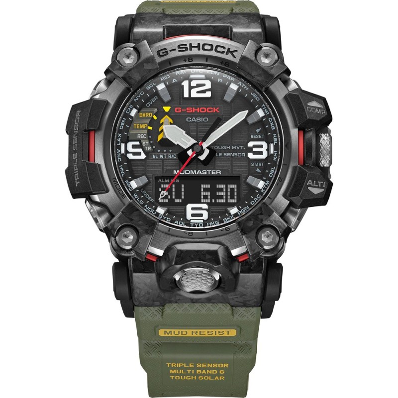 reloj radiocontrol hombre CASIO SOLAR G-SHOCK MUDMASTER GWG-2000-1A3 MULTIBAND