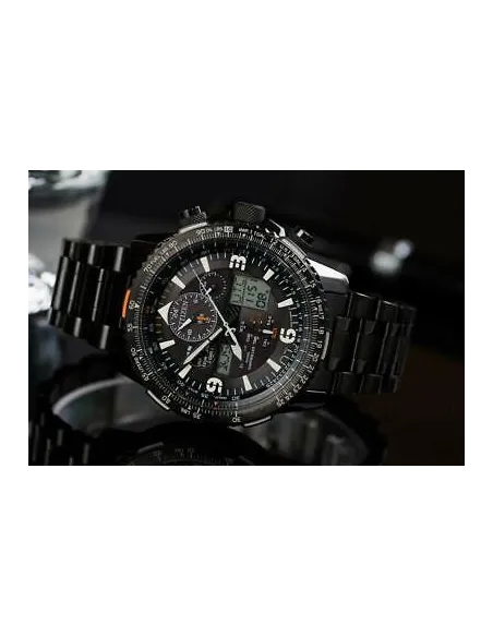 Reloj hombre Aviador Radiocontrol Citizen Promaster SkyHawk JY8075-51E 45mm Alarma Baño de Iones cristal de Zafiro 200m