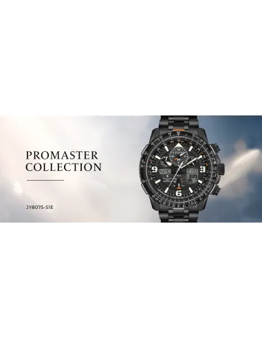 Reloj hombre Aviador Radiocontrol Citizen Promaster SkyHawk JY8075-51E 45mm Alarma Baño de Iones cristal de Zafiro 200m