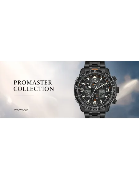 Reloj hombre Aviador Radiocontrol Citizen Promaster SkyHawk JY8075-51E 45mm Alarma Baño de Iones cristal de Zafiro 200m