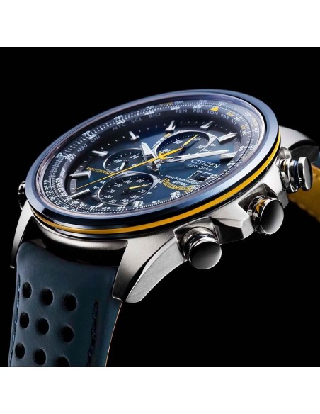 Reloj Aviador hombre Radiocontrol Citizen Promaster Blue Angels AT8020-03L 43mm dial azul Cristal de zafiro