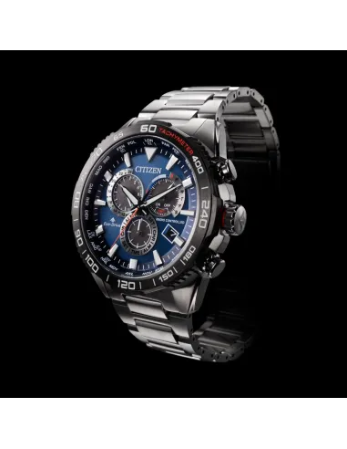 reloj Aviador Radiocontrol hombre Citizen Promaster Perpetual CB5034-58L Hora Atómica 45mm Cristal de Zafiro
