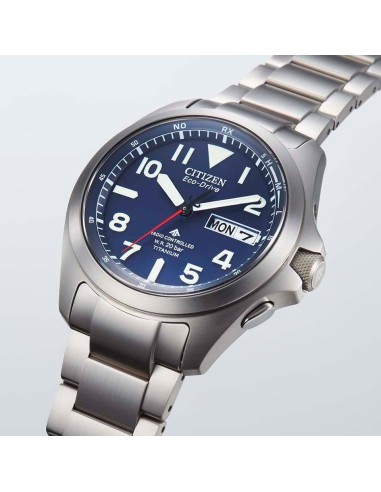 reloj radio-control hombre Citizen Promaster Land TITANIUM AT6080-53L JDM 39mm 200m