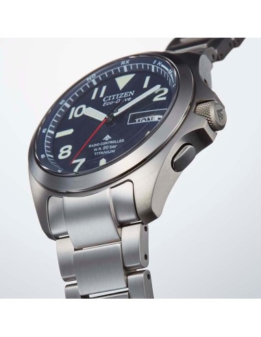 reloj radio-control hombre Citizen Promaster Land TITANIUM AT6080-53L JDM 39mm 200m