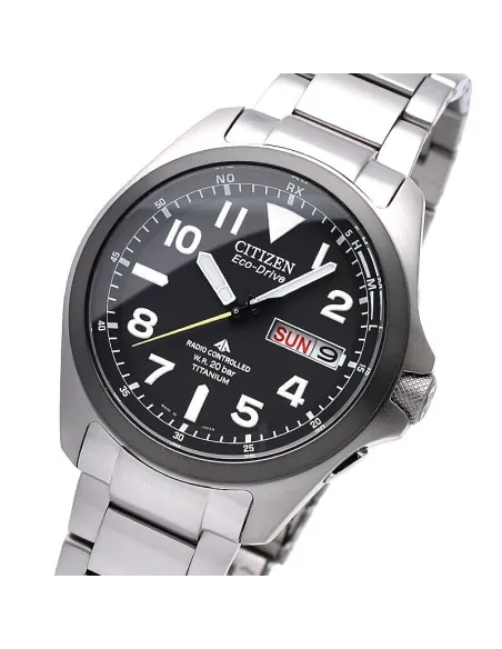 reloj radio-control hombre Citizen Promaster Land TITANIUM PMD56-2952 JDM 39mm Cristal de Zafiro