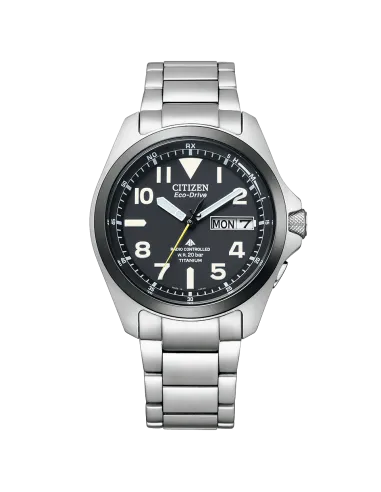 reloj radio-control hombre Citizen Promaster Land TITANIUM PMD56-2952 JDM 39mm Cristal de Zafiro