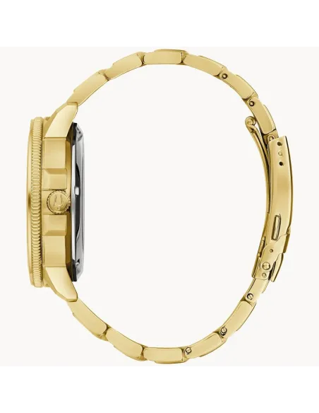 reloj automático hombre Bulova Marine Star 97A174 45mm 200m WR correa de acero PVD dorado