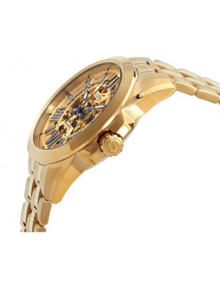 Reloj automático hombre Bulova Sutton 97A162 42mm Cristal de Zafiro PVD Dorado correa de acero 100m WR
