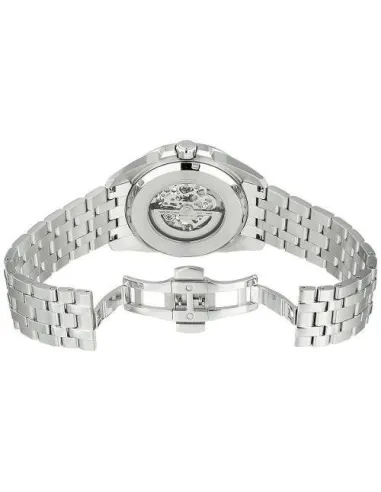 Reloj automático hombre Bulova Sutton 96A187 43mm azul / plata Skeleton 100m WR correa de acero
