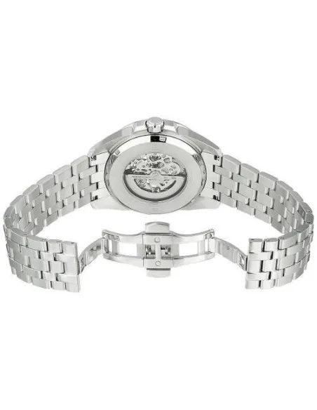 Reloj automático hombre Bulova Sutton 96A187 43mm azul / plata Skeleton 100m WR correa de acero