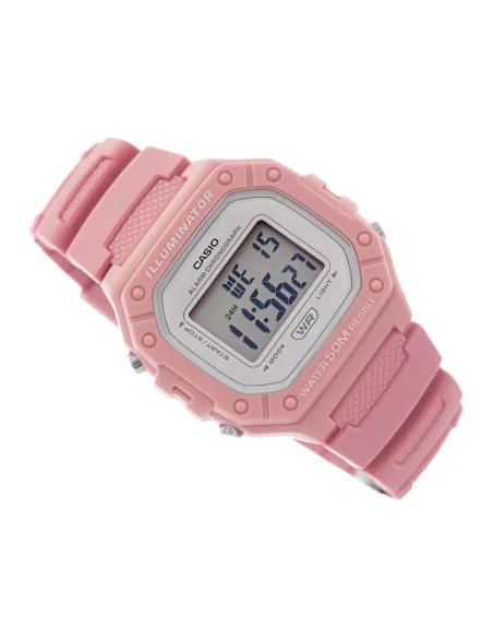 Reloj CASIO digital caballero W-218h-2av correa resina 50m water resist - alarma - luz