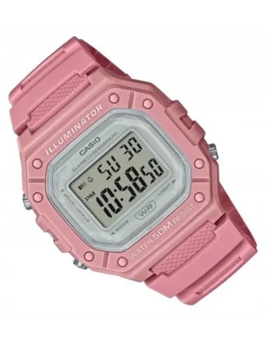 Reloj CASIO digital caballero W-218h-2av correa resina 50m water resist - alarma - luz