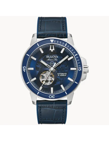 reloj automático hombre Bulova MARINE STAR 96A291 45mm Automatic Bold At Heart Skeleton 200m