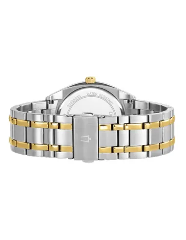 reloj hombre cuarzo Bulova 98C127 39mm dial blanco / plata 30m WR correa de acero